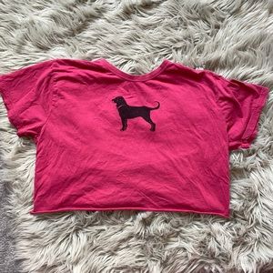 Cropped black dog tea!